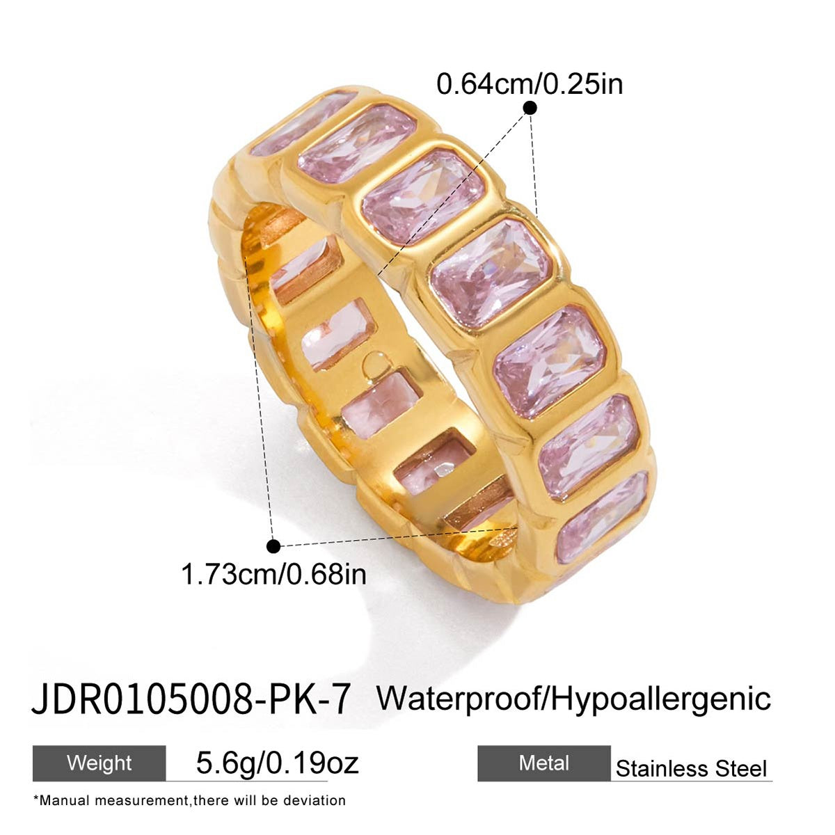 Bague en acier – BG0105008-PK-7