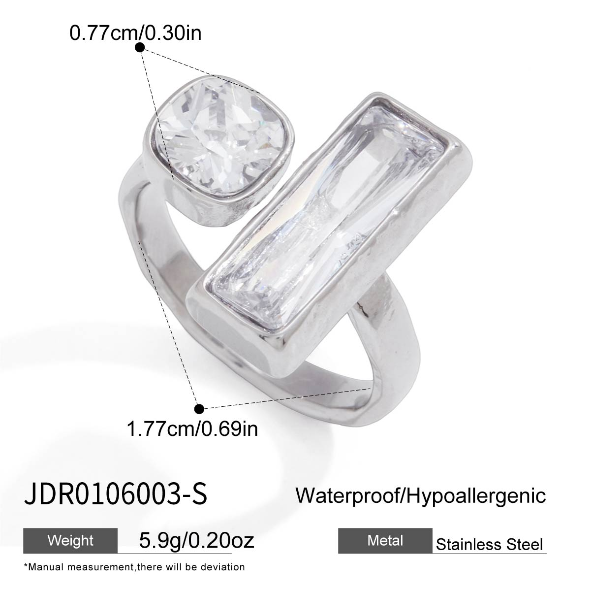 Bague en acier – BG0106003-S