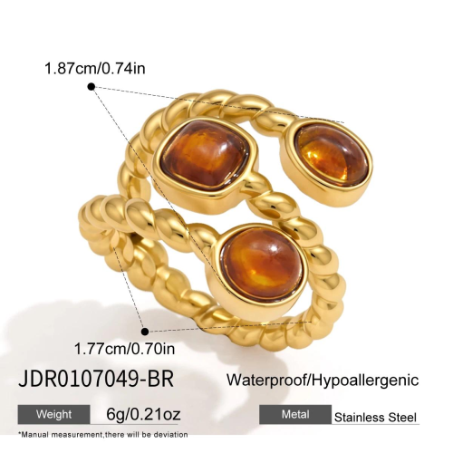 BAGUE ACIER REF BG0107049-BR