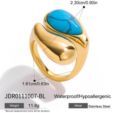 Bague en acier – BG0111007-BL