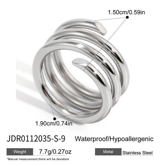 Bague en acier - BG0112035-S-9-60