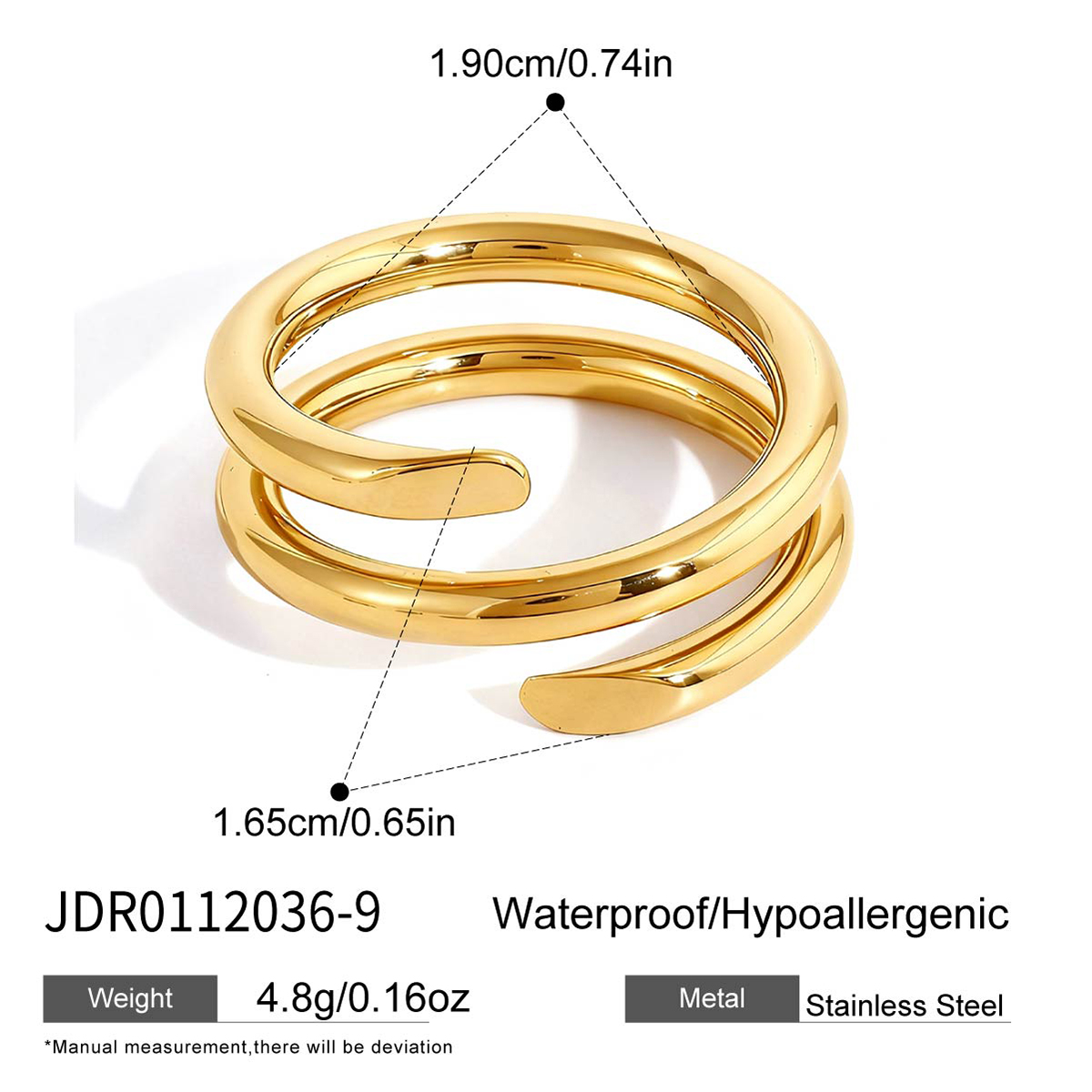 Bague en acier - BG0112036-9-60