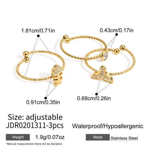Bague en acier – BG0201311-3PCS