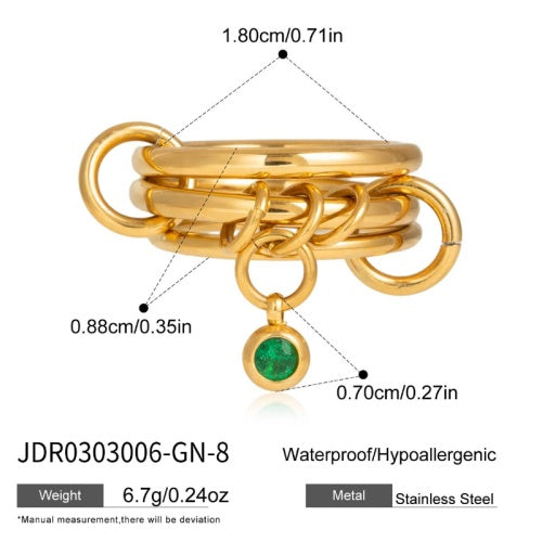 Bague en acier – BG0303006-GN-8