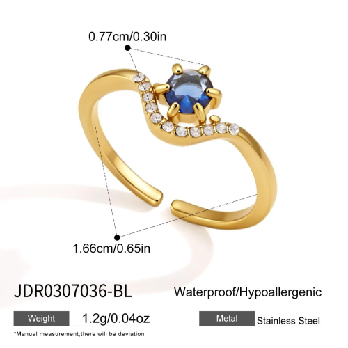 BAGUE ACIER REF BG0307036-BL