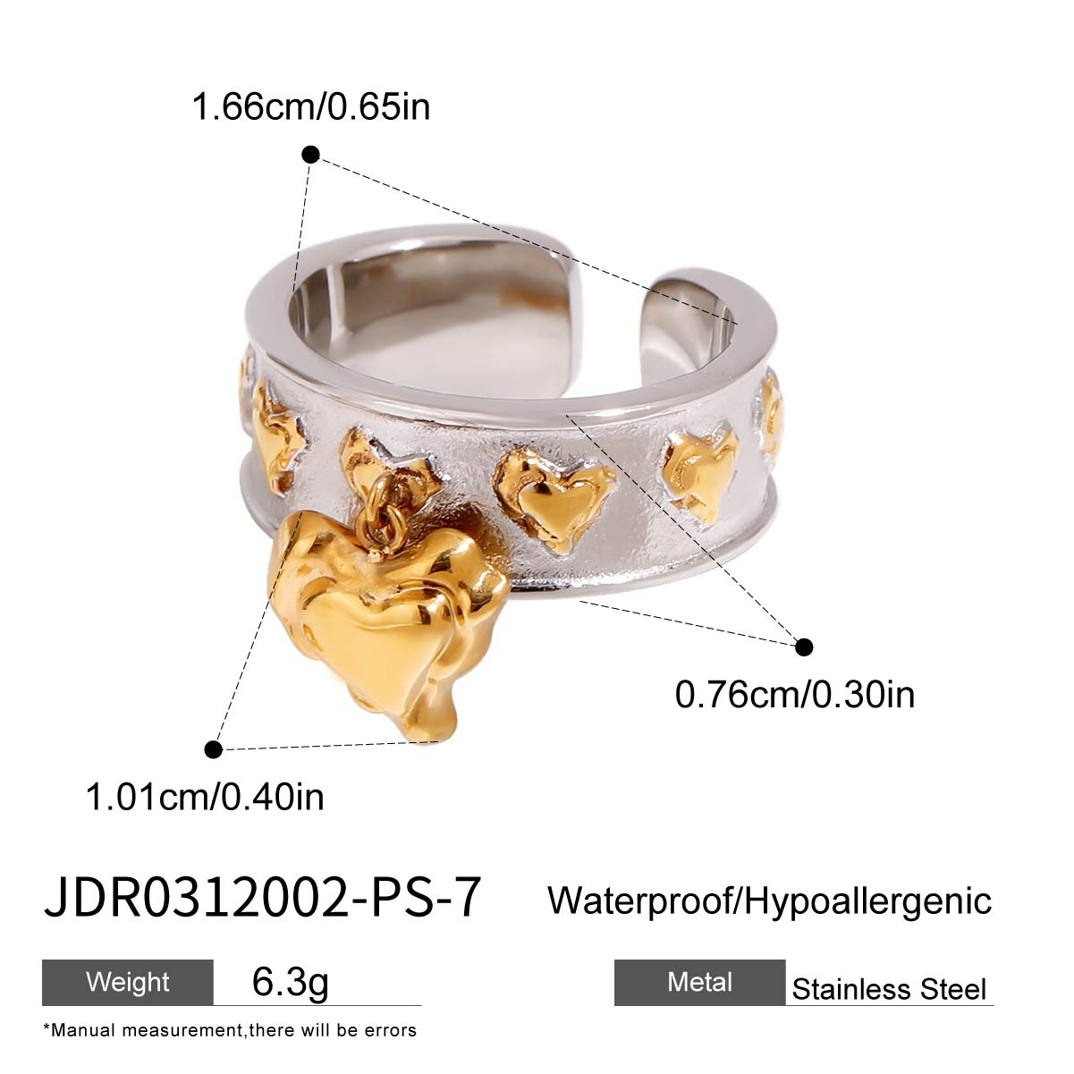 Bague en acier - BG0312002-PS-7-54