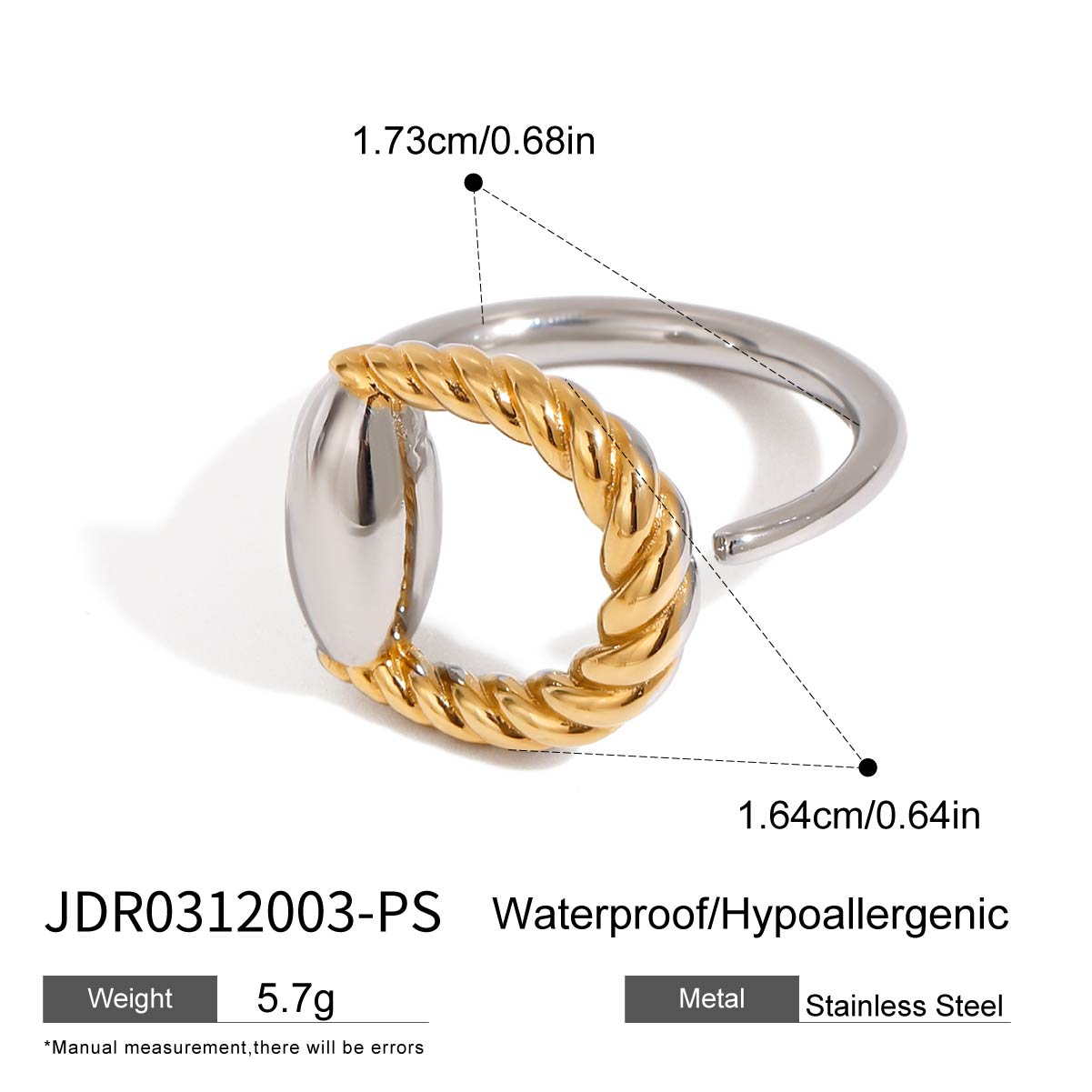 Bague en acier - BG0312003-PS