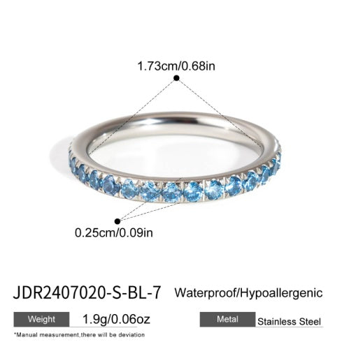 Bague en acier – BG2407020-S-BL-7