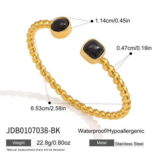 BRACELET ACIER REF BR0107038-BK