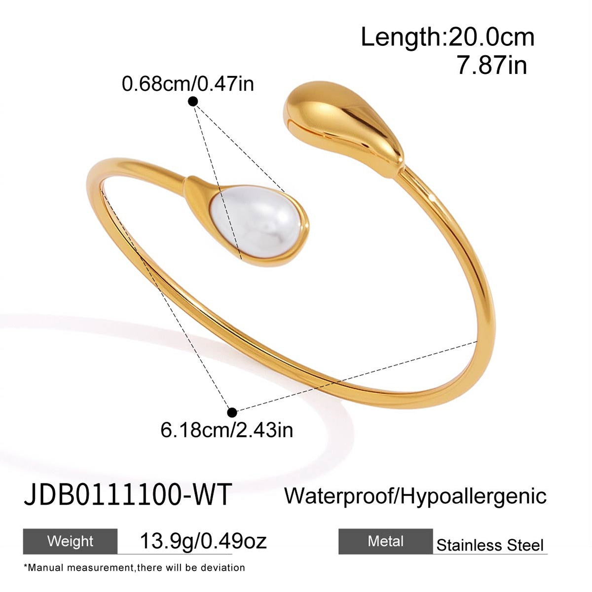 Bracelet en acier – BR0111100-WT