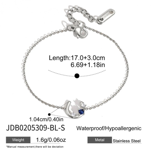 BRACELET ACIER REF BR0205309-BL-S