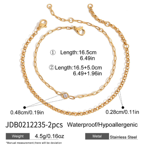 Bracelet en acier – BR0212235-2PCS