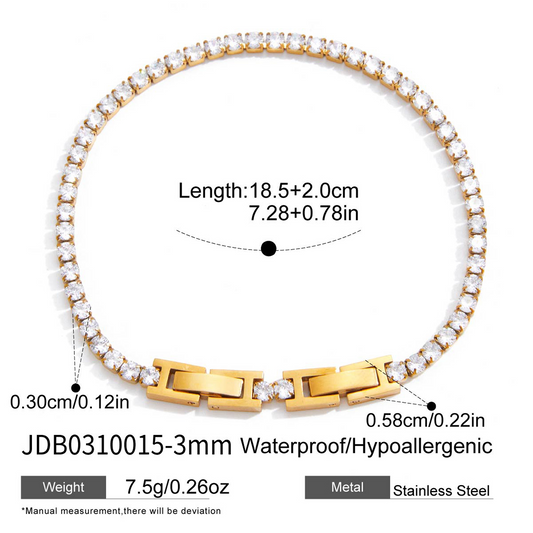 Bracelet en acier – BR0310015-3MM