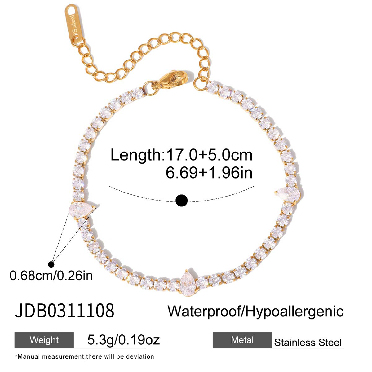 Bracelet en acier – BR0311108
