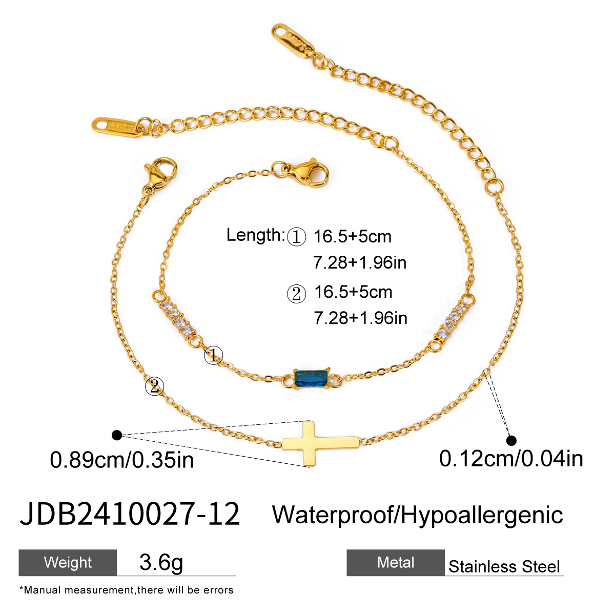 Bracelet en acier - BR2410027-12