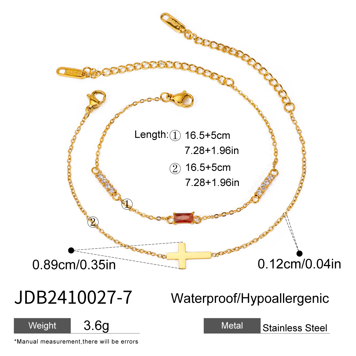 Bracelet en acier - BR2410027-7-54