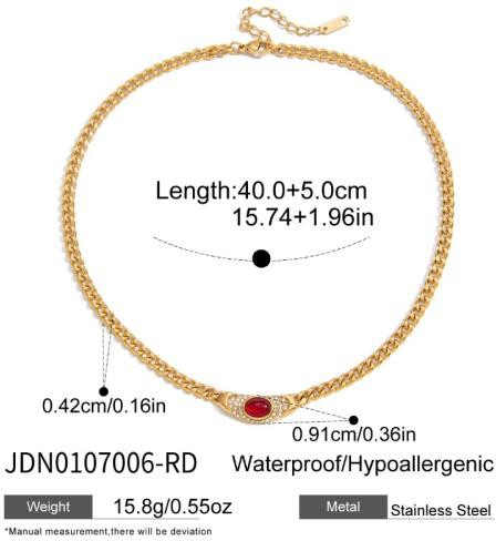 Collier en acier – COL0107006-RD