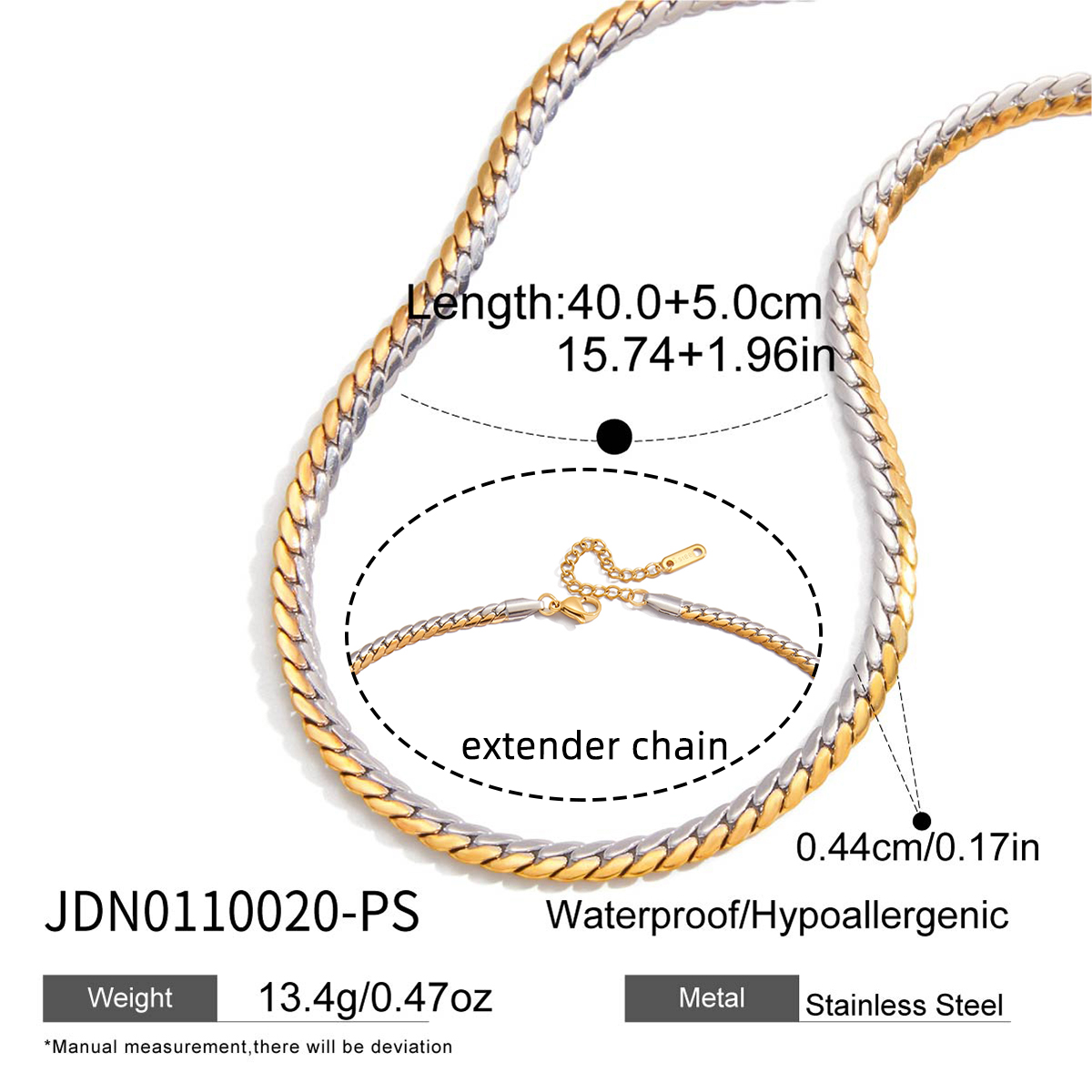 Collier en acier - COL0110020-PS