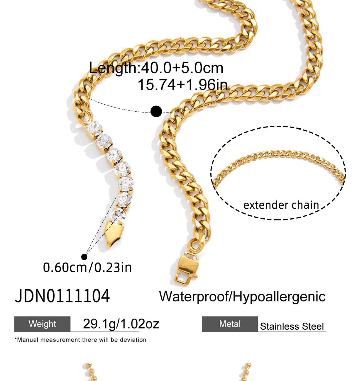 Collier en acier – COL0111104