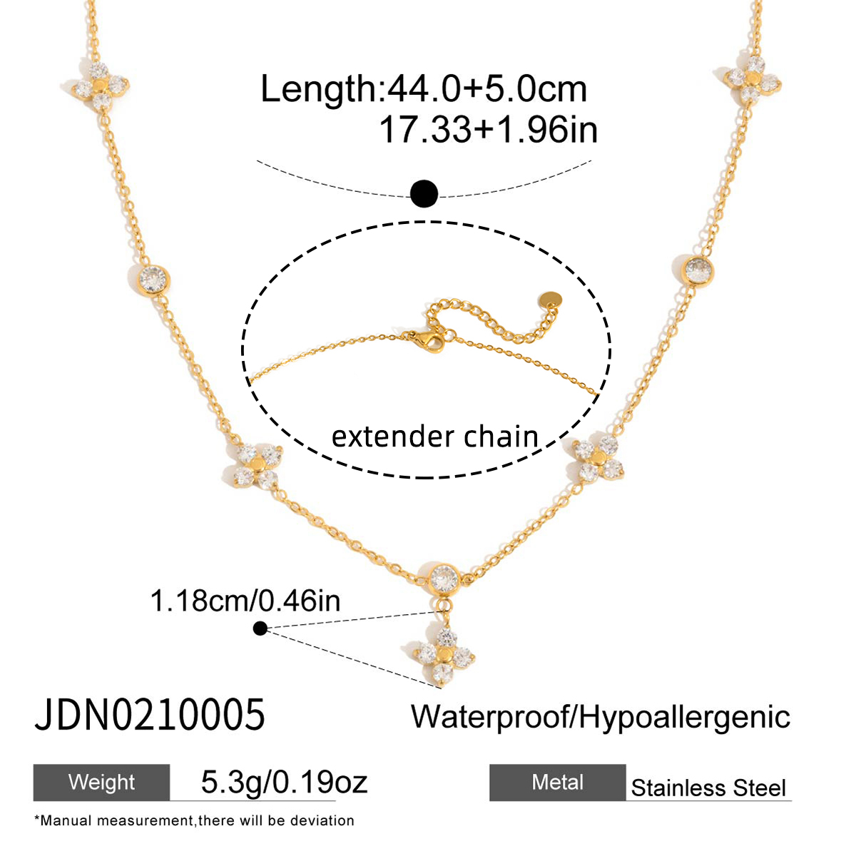 Collier en acier - COL0210005