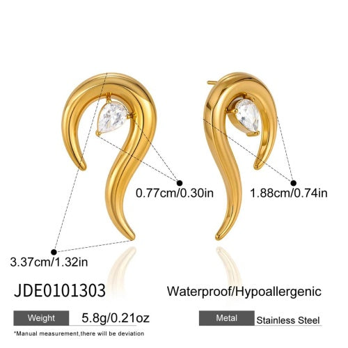 Boucles d’oreilles en acier – E0101303
