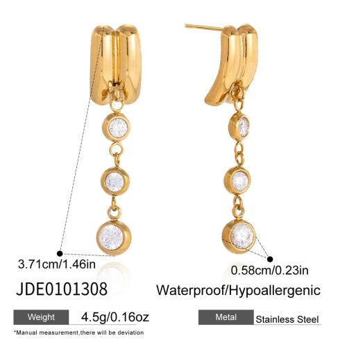 Boucles d’oreilles en acier – E0101308