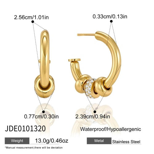 Boucles d’oreilles en acier – E0101320