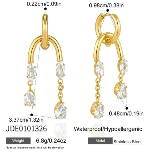 Boucles d’oreilles en acier – E0101326