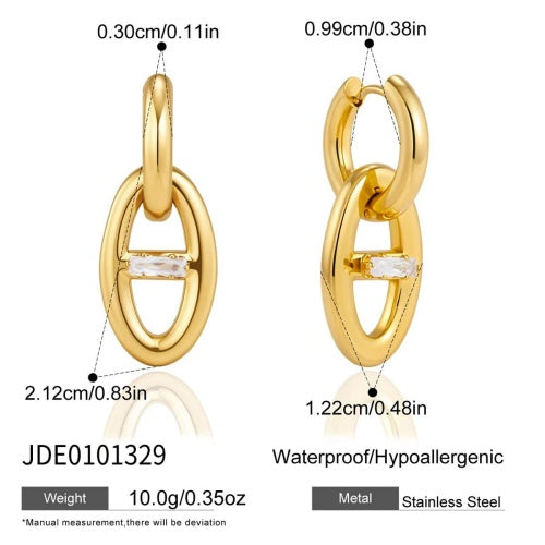 Boucles d’oreilles en acier – E0101329