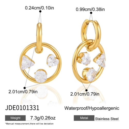 Boucles d’oreilles en acier – E0101331