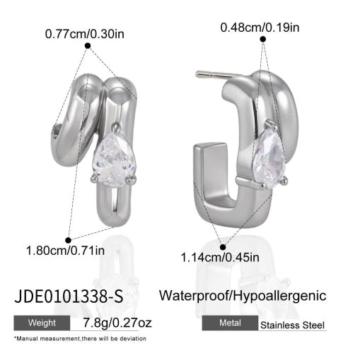 Boucles d’oreilles en acier – E0101338-S
