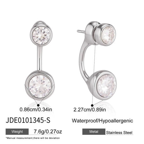 Boucles d’oreilles en acier – E0101345-S