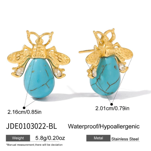 Boucles d’oreilles en acier – E0103022-BL