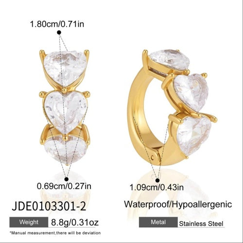 Boucles d’oreilles en acier – E0103301-2
