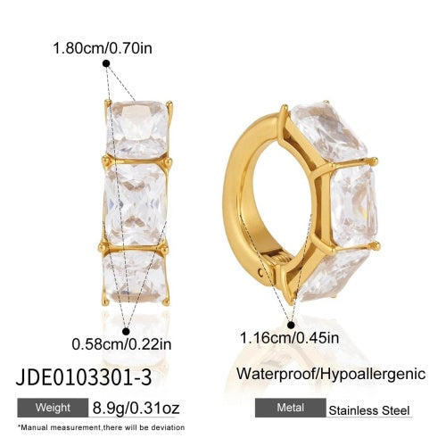 Boucles d’oreilles en acier – E0103301-3