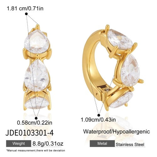 Boucles d’oreilles en acier – E0103301-4