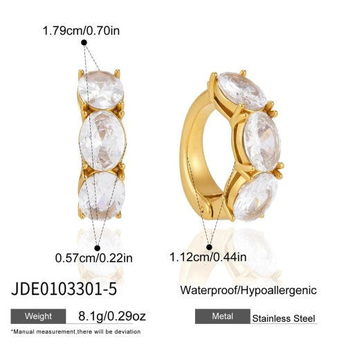 Boucles d’oreilles en acier – E0103301-5