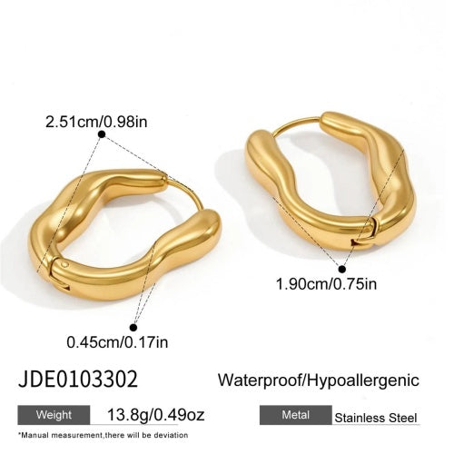 Boucles d’oreilles en acier – E0103302