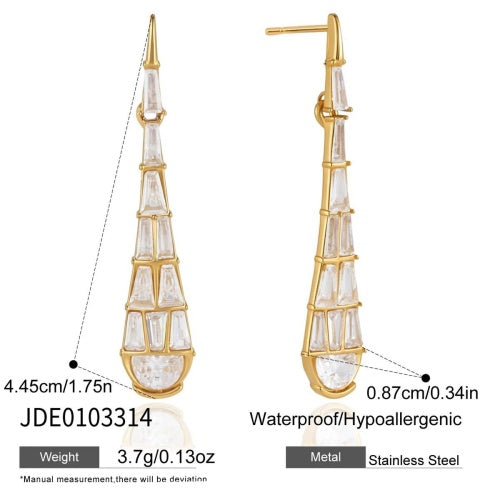 Boucles d’oreilles en acier – E0103314