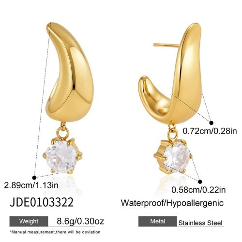 Boucles d’oreilles en acier – E0103322