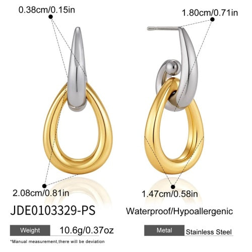 Boucles d’oreilles en acier – E0103329-PS