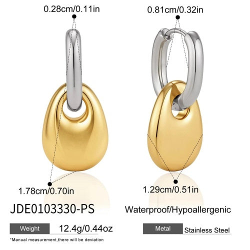 Boucles d’oreilles en acier – E0103330-PS