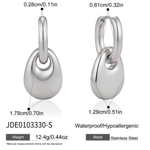 Boucles d’oreilles en acier – E0103330-S