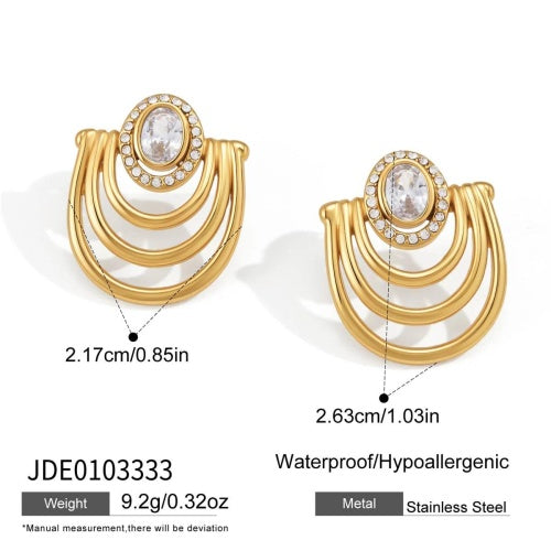 Boucles d’oreilles en acier – E0103333