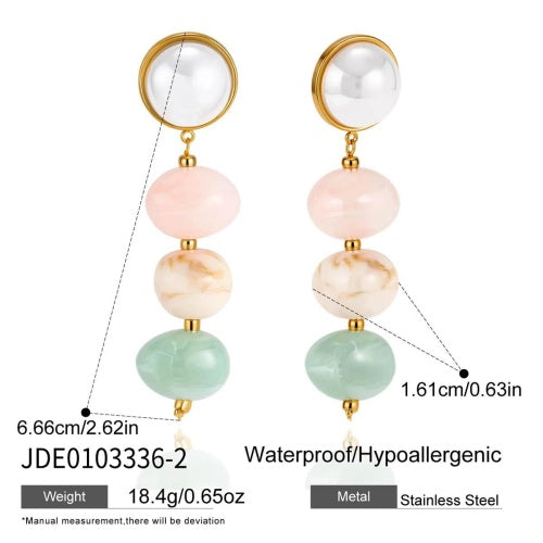 Boucles d’oreilles en acier – E0103336-2