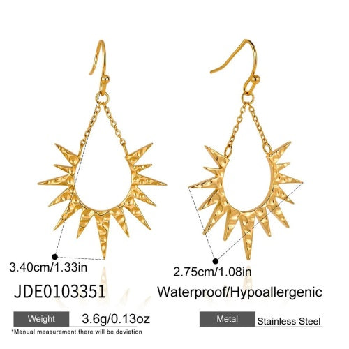 Boucles d’oreilles en acier – E0103351