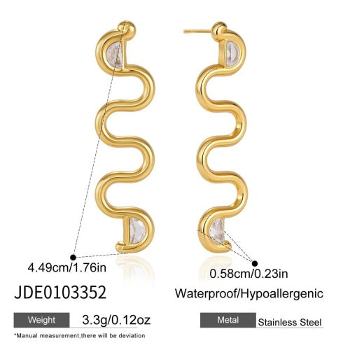 Boucles d’oreilles en acier – E0103352
