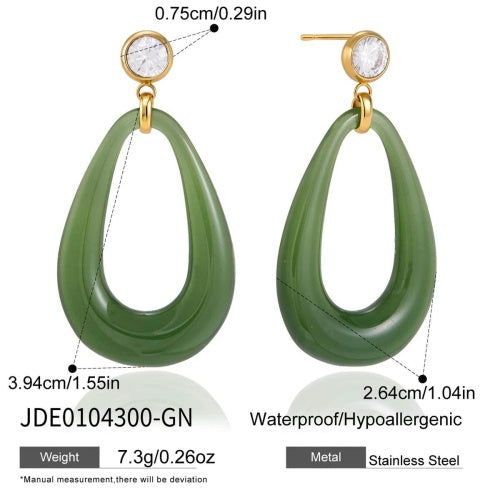 Boucles d’oreilles en acier – E0104300-GN