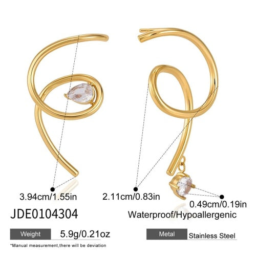 Boucles d’oreilles en acier – E0104304