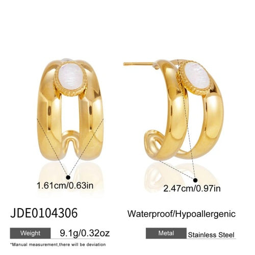Boucles d’oreilles en acier – E0104306